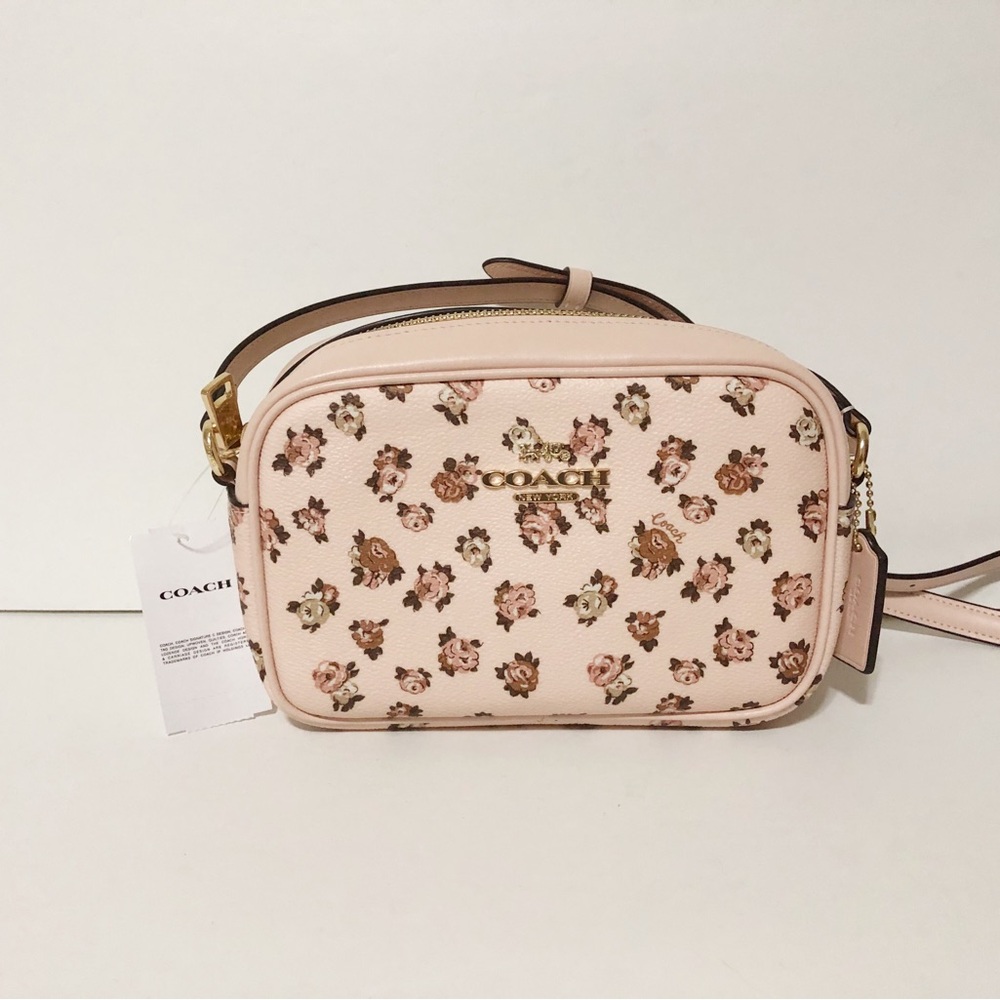 🌸Nee Coach Floral Print Pink Mini Camera Bag Crossbody Bag